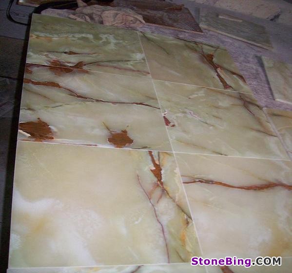 Light Green Onyx Tile