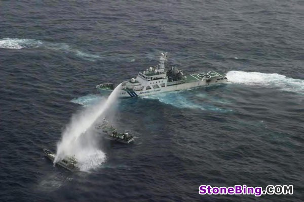 Taiwan ship confronted by Japan coast guard