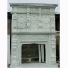 White Marble Fireplace FBT006