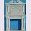 White Marble Fireplace FBT005
