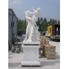 White Marble Person Sculpture