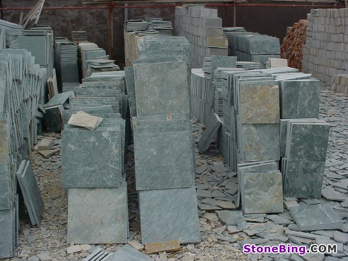 River Green Slate Tile