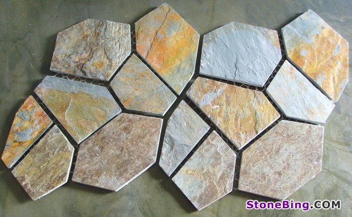 Rust Green Slate Tile