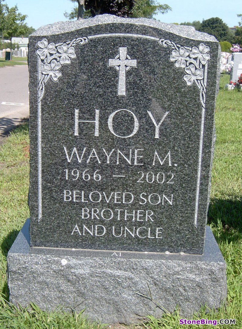 Black Granite Single Memorial
