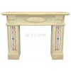 Beige Marble Fireplace