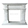 White Marble Fireplace