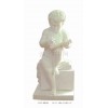 White Marble Child Statue