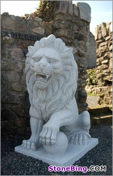Granite Lion Statue
