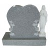 Grey Granite Heart-shaped Monument
