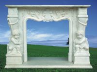 White Marble Fireplace XG-002