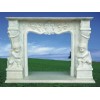 White Marble Fireplace XG-002