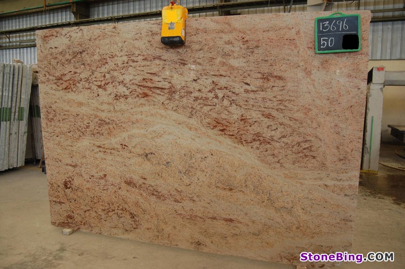 Ivory Brown Granite Slab
