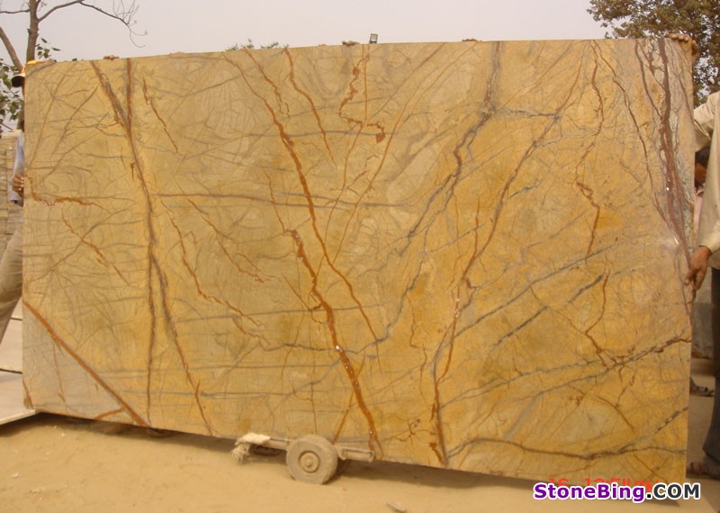 Rainforest Gold Marble Slab