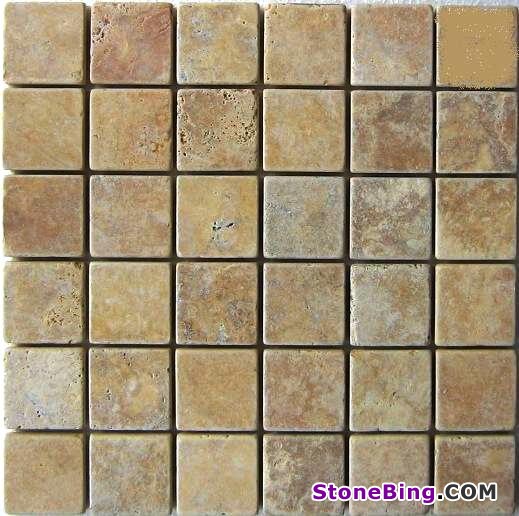 Yellow Travertine Mosaic