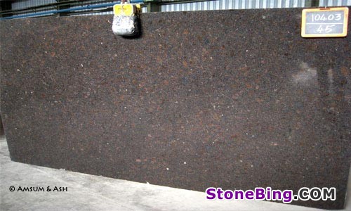 Brown Pearl Granite Slab
