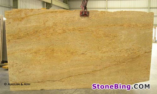 Golden Oak Granite Slab