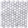 Carrara Hexagon Marble Mosaic