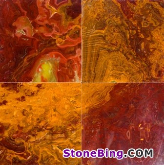 Multi Red Onyx Tile