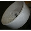 Beige Round Straight Sink