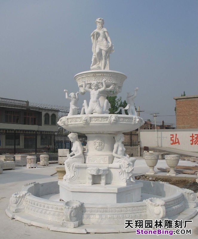 White Marble Carving Fountain