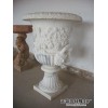 White Marble Flowerpot