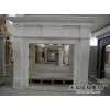 White Marble Simple Fireplace