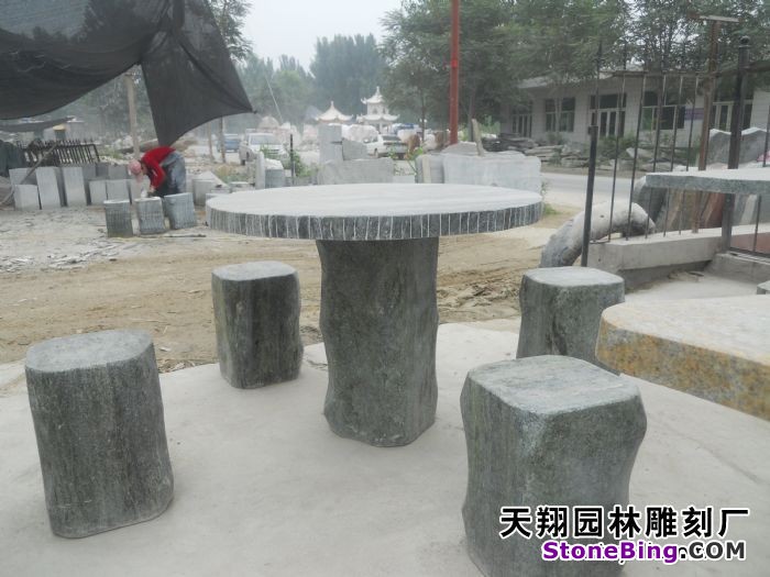 Stone Table and Chairs Set