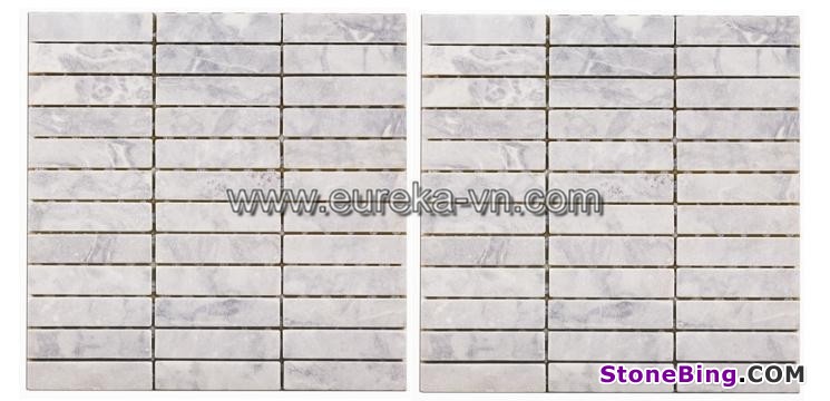 Icy Grey Tumbled Mosaic