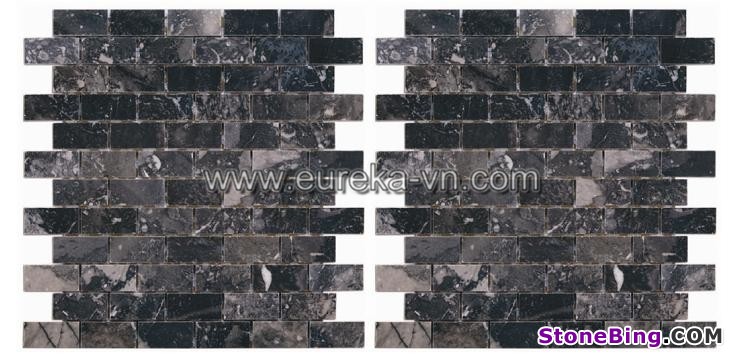 Palm Black Polished Mosaic