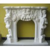 Carving Stone Fireplace