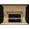 Yellow Marble Fireplace FP027