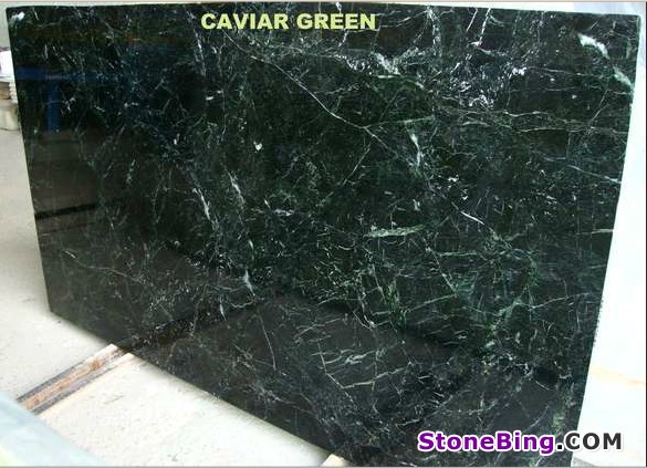 Caviar Green Marble Slab