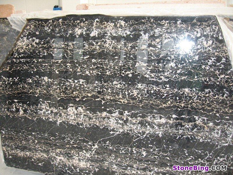 Nero Portoro Marble Slab