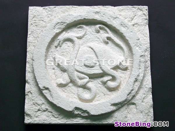 Stone Relief - Tortoise&snake