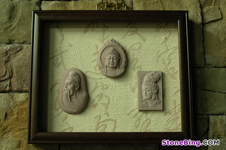 Stone Art Work - Buddhist Carving 