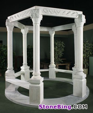 White Marble Gazebo - GZ 08