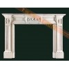 Beijing White Marble Fireplace