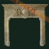 Coffee Travertine Fireplace