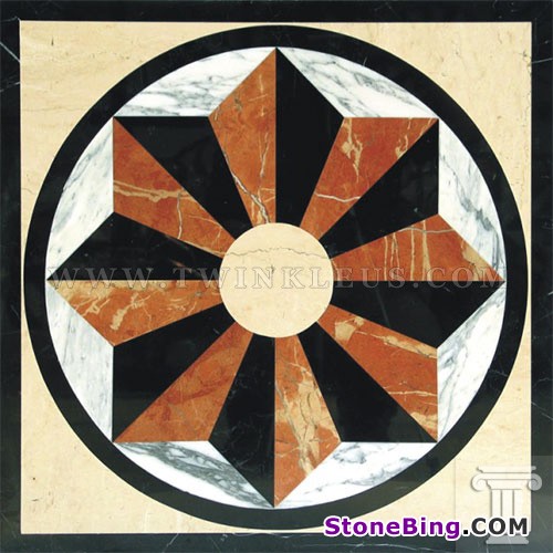 Square Marble Medallion TE1-23