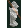 White Marble Child Sculpture