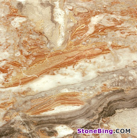 Arabescato Rosato Marble Tile