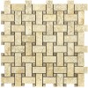 Sahara Gold Basketweave Mosaic
