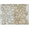 White Timor Pebble Mosaic