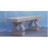 375 Simple Staright Stone Bench