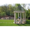 158 Stone Gazebo with Decorations