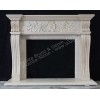 White Carved Fireplace 302