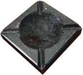 Black Galaxy Square Ashtray