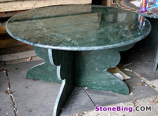 Green Marble Table