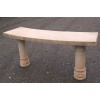 Hand Carved Stone Bench