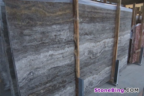 Titanium Travertine Slab